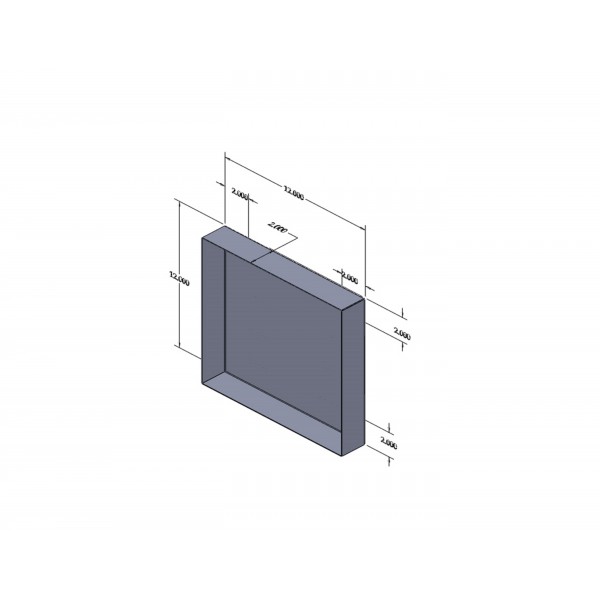 Rolling Drip Pan - 12" x 12" x 2" - Stainless Steel