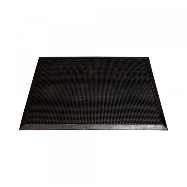 Bargain Sanitizing Floor Mat - 24" x 16" x .5" - Natural Rubber