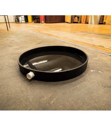 Drain Pan - 24" Diameter - Natural Rubber