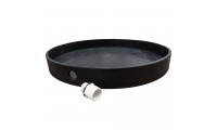 Drain Pan - 24" Diameter - Natural Rubber