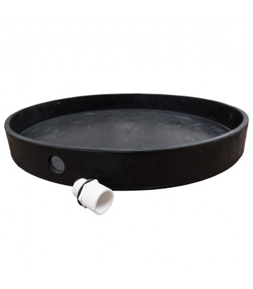 Drain Pan - 24" Diameter - Natural Rubber