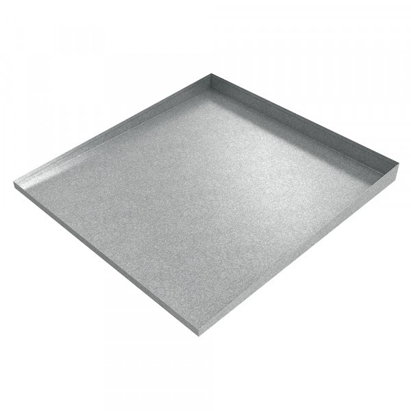 Double Front - Load Washer Drip Tray - 56" x 32" - Galvanized Steel