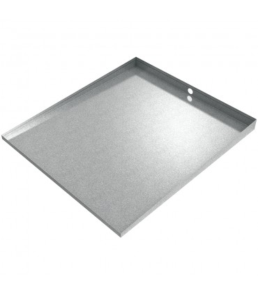 Double Front - Load Washer Dryer Drain Pan - 56" x 32" - Galvanized Steel