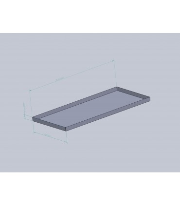 Custom Drip Pan - 78 x 38 x 3 - 14 Ga CRS