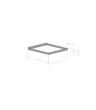 Custom Pallet Spill Tray 48 x 40 x 3.25-18ga Galv