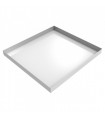 White Compact Washer Floor Tray - 27" x 25" x 2.5" - Steel