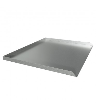 Dishwasher Leak Pan - 21" D x 25" W x 1" H - Galvanized Steel