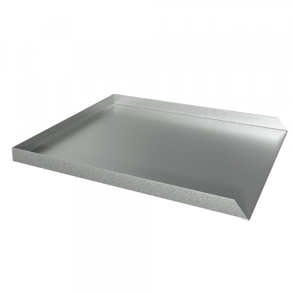 Dishwasher Leak Pan - 21" D x 18" W x 1" H - Galvanized Steel