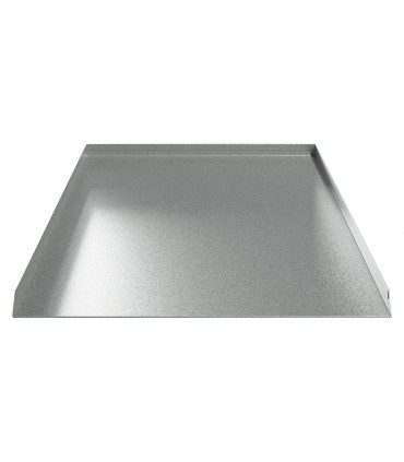 Washer Leak Pan - 32" x 30" x 1" - Galvanized Steel