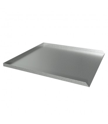 Washer Leak Pan - 32" x 30" x 1" - Galvanized Steel