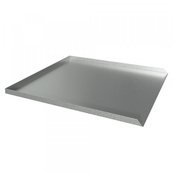 Washer Leak Pan - 32" x 30" x 1" - Galvanized Steel