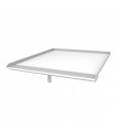 Bargain Open Front Trench Drain Pan - 29 x 25 x 1 - White