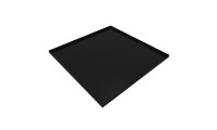 Mini Fridge Drip Pan 20" x 20 "x 0.5"- 20 Ga CRS - Black