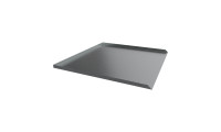 Refrigerator Leak Pan - 28" D x 30" W x 1" H - Galvanized Steel