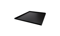 Refrigerator Leak Pan - 28" D x 36" W x 1" H - Flat Black