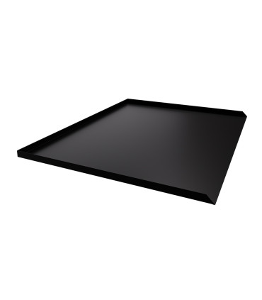 Refrigerator Leak Pan - 28" D x 36" W x 1" H - Flat Black