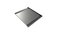 Open Front Compact Washer Trench Drain Pan - 29" x 25 " x 1" - Galvanized Steel