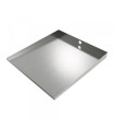 Bargain - Front-Load Washer Floor Tray with Drain - 32" x 30" - Steel-Faux Stainless