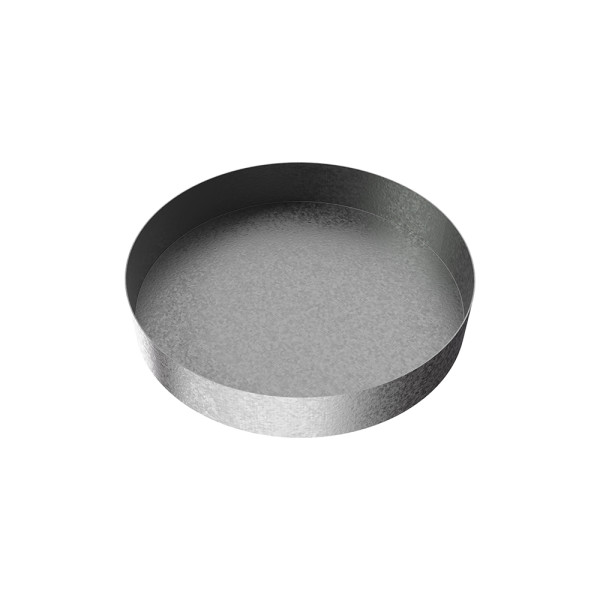 Round Drip Pan - 12" Diameter - Galvanized Steel