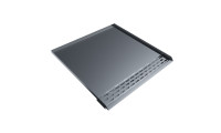 Open Front Refrigerator Trench Drain Pan - 34"D x 36"W x 1"H - Stainless Steel