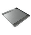 Open Front Refrigerator Trench Drain Pan - 34"D x 36"W x 1"H - Galvanized Steel