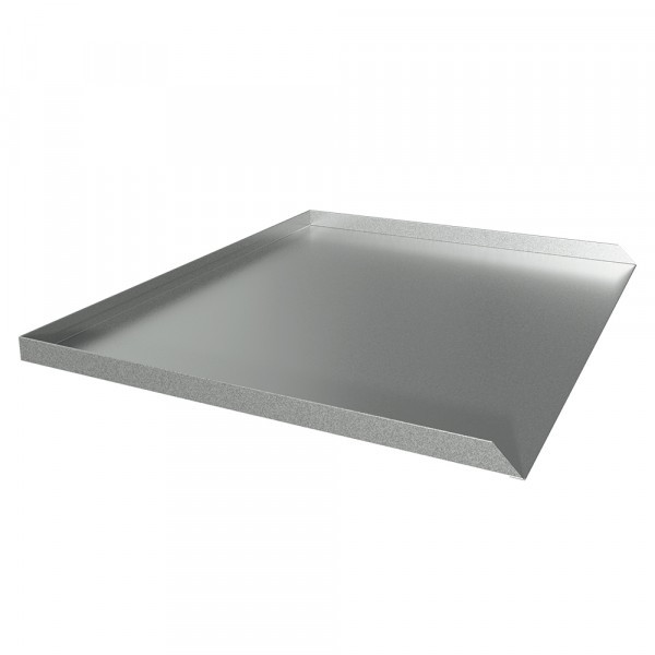 Bargain Bin Dishwasher Leak Pan - 20.5" D x 24" W x 1" H - Galvanized Steel