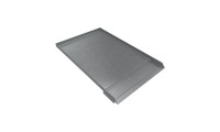 Open Front Ice Maker Trench Drain Pan - 24" x 15" x 1" - Galvanized Steel
