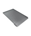 Open Front Ice Maker Trench Drain Pan - 24" x 15" x 1" - Galvanized Steel