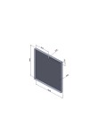 Custom 33.86 x 30.98 x 2 20ga Galv Steel Drain Pan 
