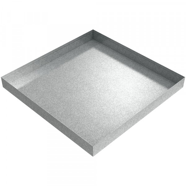 AC Drip Pan - 20" x 20" x 2" - Galvanized Steel