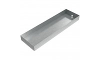 AC Drain Pan - 27" x 8" x 2.5" - Galvanized Steel