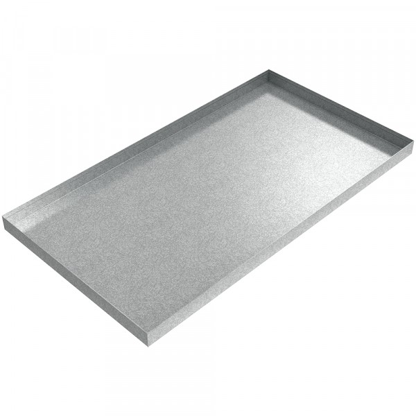 AC Drip Pan - 44" x 24" x 2" - Galvanized Steel