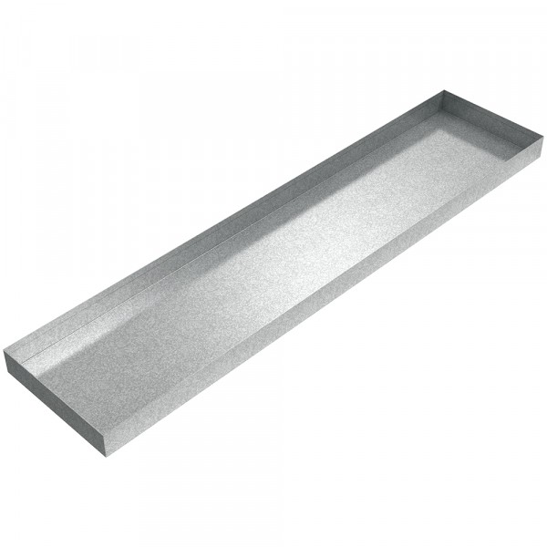 AC Drip Pan - 44" x 10" x 2.5" - Galvanized Steel