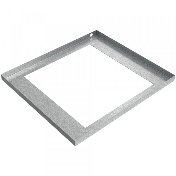 A-Coil Drain Pan - 23" x 17" x 1.5" - Galvanized Steel