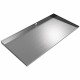 Dual Front-Load Washer Drain Pan - 55" x 27" - Stainless Steel
