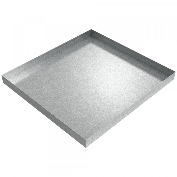 Bargain Washer Drip Pan - 32" x 30" x 2.5" - Galvanized Steel