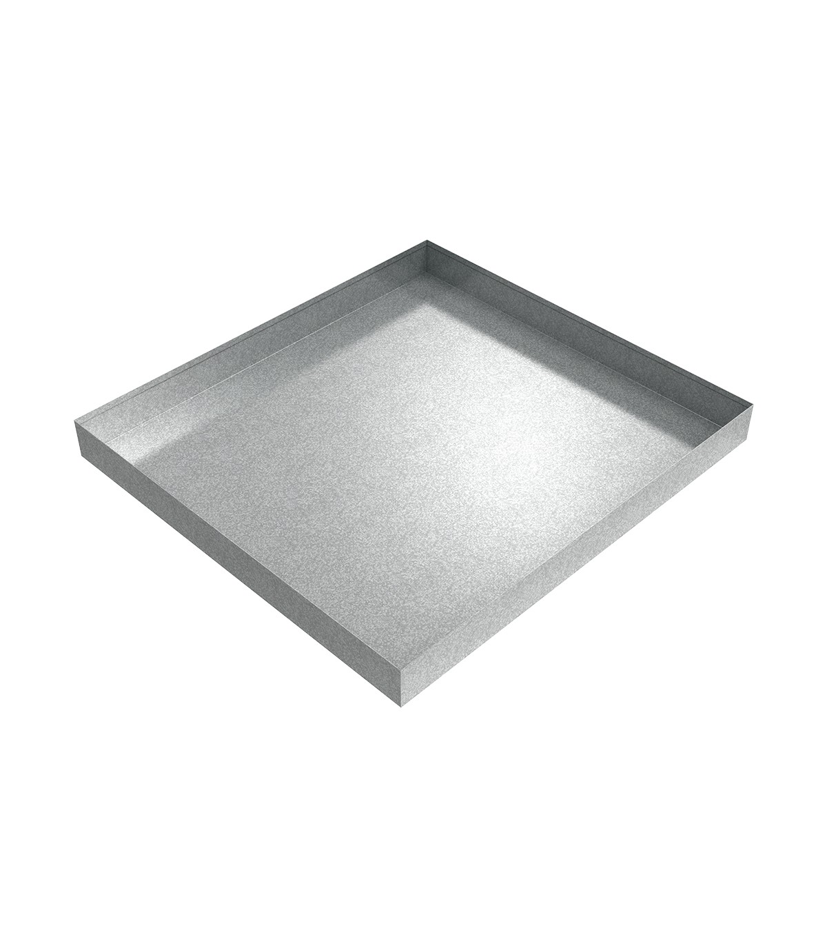Compact Washer Floor Tray - 27" x 25" x 2.5" - Galvanized Steel