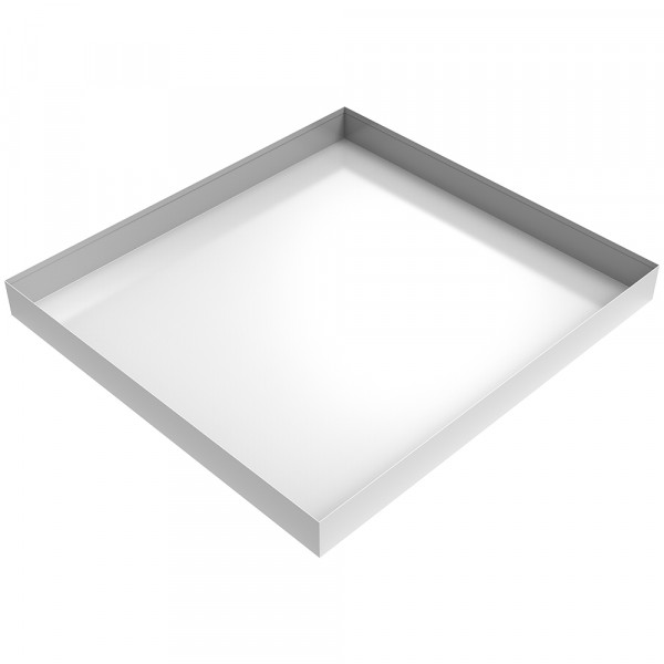 White Compact Washer Floor Tray 25x27 - Bargain