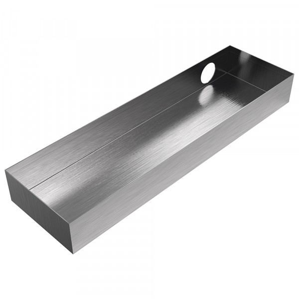 AC Drain Pan - 16.5" x 4.75" x 2" - Stainless Steel