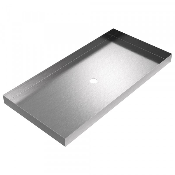 Chiller Drain Pan - 40" x 19.75" x 2.5" - Stainless Steel