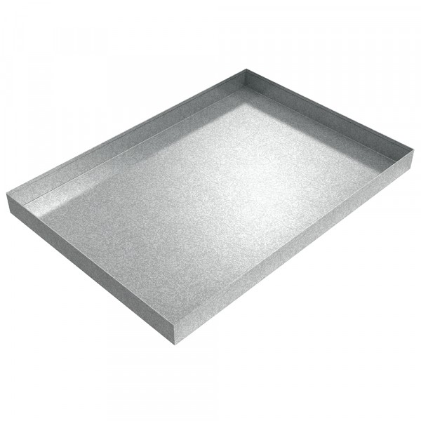 Hydraulic Unit Drip Pan - 40" x 28" x 3" - Galvanized Steel