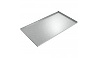 Vertical Baler Drip Pan - 78" x 44" x 2" - Galvanized Steel