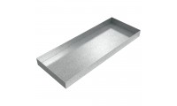 Oil Heater Drip Pan - 26" x 10" x 2" - Galvanized Steel