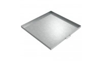 Handled Fleet Vehicle Oil Drip Pan - 36 x 36 x 2 - Galvanized Steel