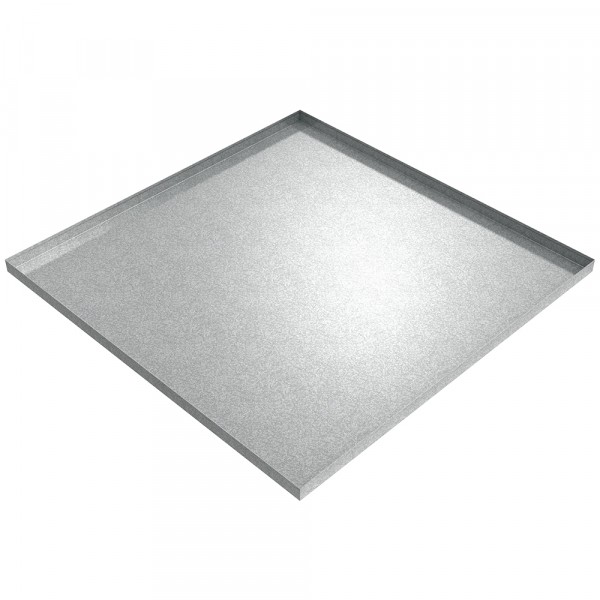 Fleet Vehicle Oil Drip Pan - 54" x 54" x 2" - Galvanized Steel