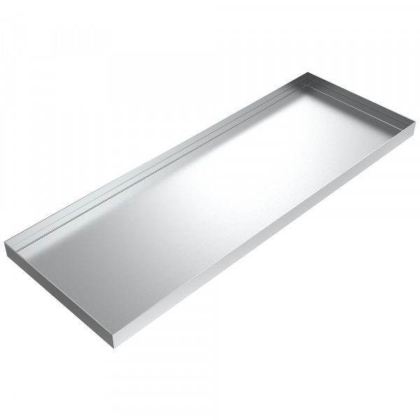 Vacuum Pump Drip Pan - 23" x 8.5" x 1" - Aluminum