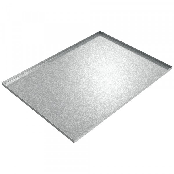 Vacuum Pump Drip Pan - 38" x 28" x 1" - Galvanized Steel