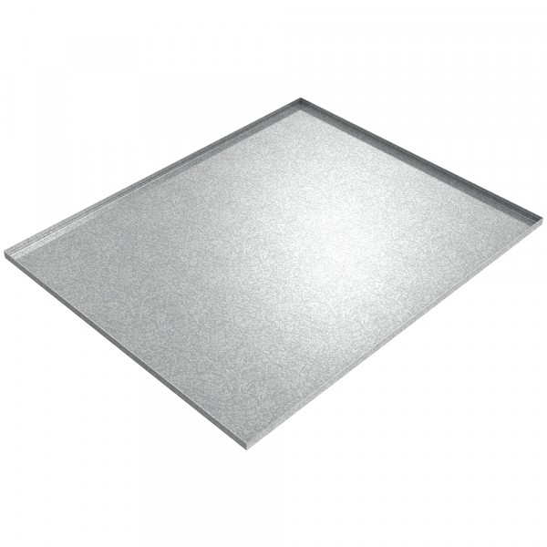 Vacuum Pump Drip Pan - 44" x 36" x 1" - Galvanized Steel