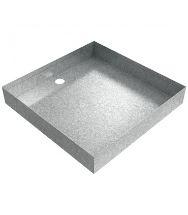Drain Pan - 12" x 12" x 2" - Galvanized Steel 
