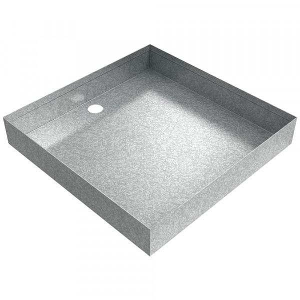 Drain Pan - 12" x 12" x 2" - Galvanized Steel 